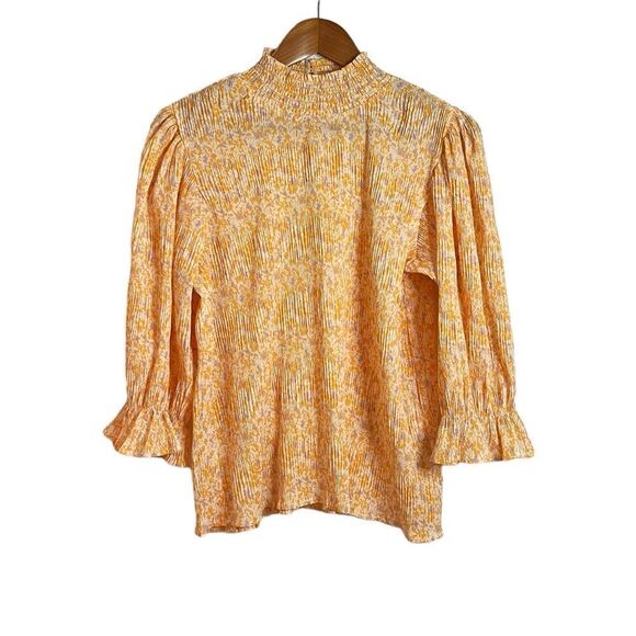 Saint tropez floral long sleeve blouse. Size small - Picture 1 of 7